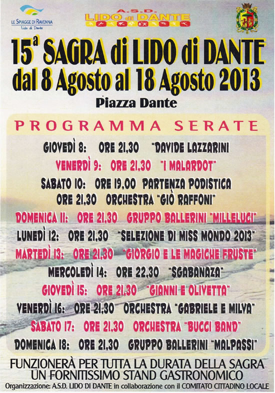 15° Sagra di Lido di Dante