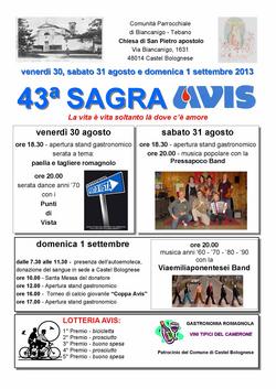 43° Sagra Avis Biancanigo