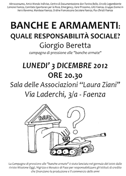 Banche e armamenti: quale responsabilità sociale?