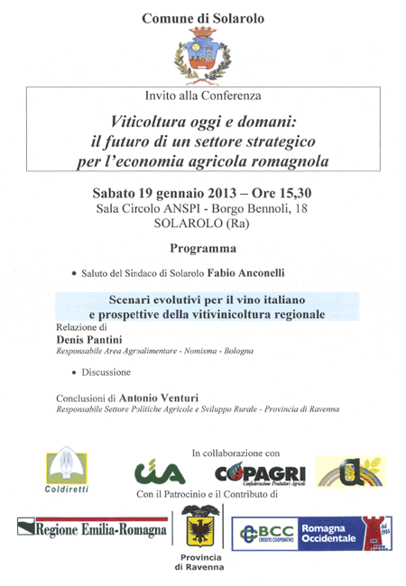 Conferenza sul futuro della viticoltura