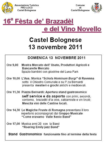 Festa dè brazadèl d'la cros e del vino novello