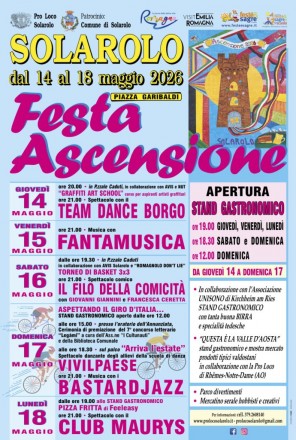 Locandina con programma