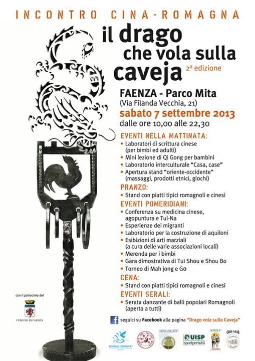 Il drago che vola sulla caveja