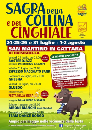 Locandina con programma