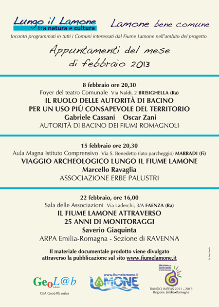 Lungo il Lamone / Conferenze sui luoghi del fiume