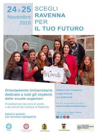 Manifesto "Scegli Ravenna per il tuo futuro"