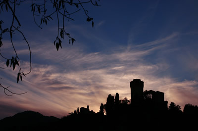 Rocca e Monticino al tramonto - Brisighella