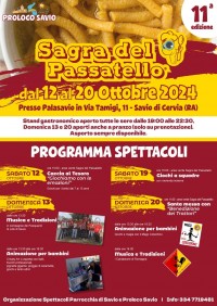 Locandina della festa con programma