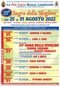 Locandina con programma