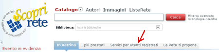 Servizi per utenti registrati