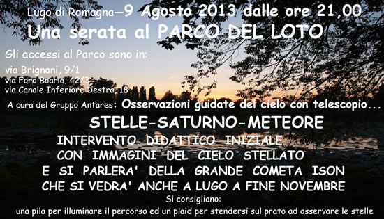 Una serata al Parco del Loto