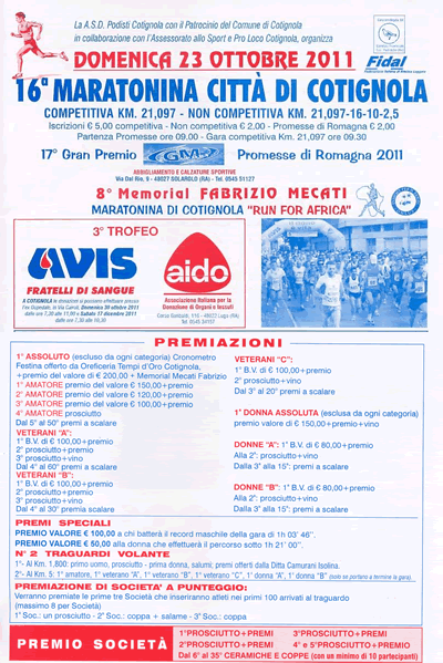 XVI Maratonina Città di Cotignola